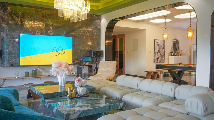 惠州南昆山·塞纳河畔18房31床独栋大型民宿团建聚会恒温无边际旋转滑梯泳池|网红水上钢琴|温泉泡池会议别墅