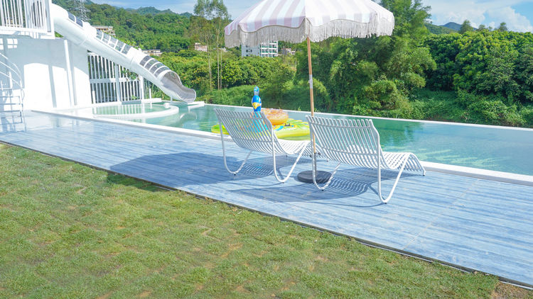 惠州南昆山·塞纳河畔18房31床独栋大型民宿团建聚会恒温无边际旋转滑梯泳池|网红水上钢琴|温泉泡池会议别墅