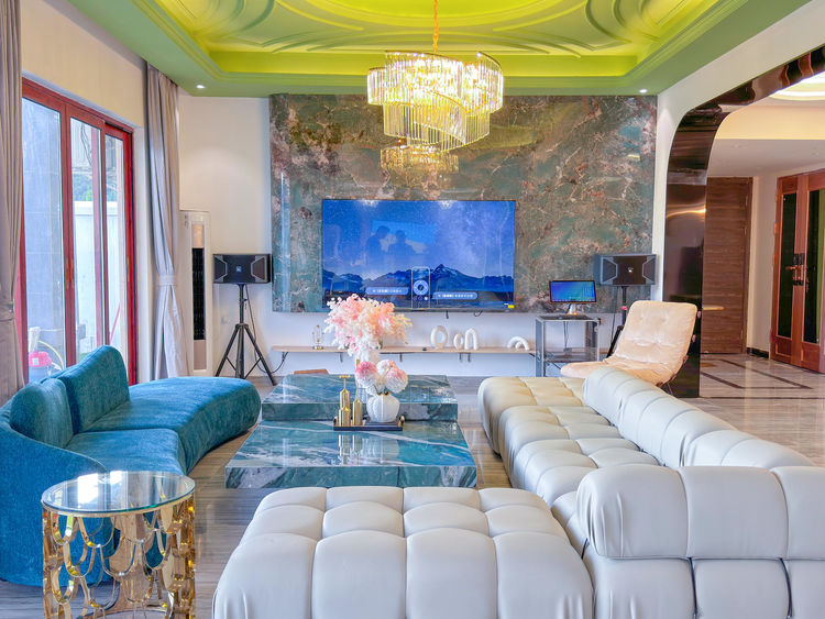 惠州南昆山·塞纳河畔18房31床独栋大型民宿团建聚会恒温无边际旋转滑梯泳池|网红水上钢琴|温泉泡池会议别墅